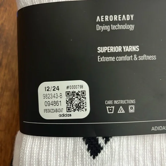 Adidas AEROREADY Crew Socks 6 Pack Size L - Picture 13 of 17